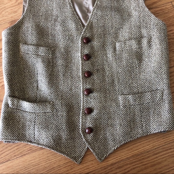 Polo RL - Herringbone Langley Vest (Made in Italy)